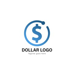Money logo template design. Money logo with modern frame vector design