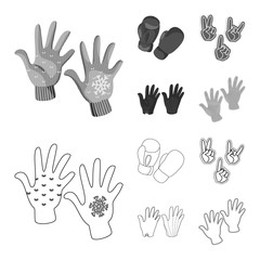 Vector illustration of silhouette and safety symbol. Collection of silhouette and comfort stock vector illustration.