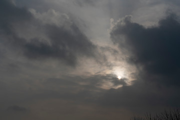Obraz na płótnie Canvas Wolken Sturm Sonne