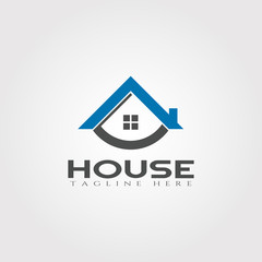 House icon template, home creative vector logo design, architecture,building and construction, illustration element