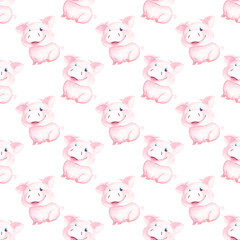 Pigs seamless pattern