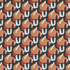 Obraz premium Abstract arc. Vector illustration of seamless pattern.