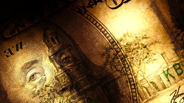 Close up footage of U.S. Dollar