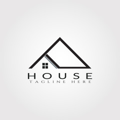 House icon template, home creative vector logo design, architecture,building and construction, illustration element