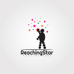 Reach star Vector logo design