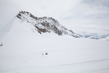 Fototapeta na wymiar Jungfraujoch is a famous travel mountain of the Alps, Switzerland