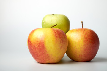 Apple on white background