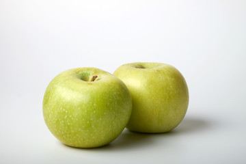 Apple on white background