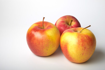 Apple on white background