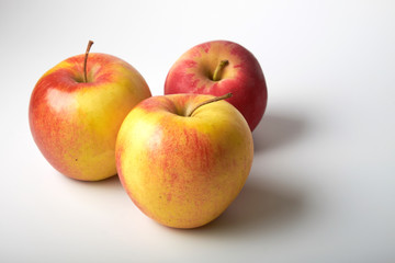 Apple on white background
