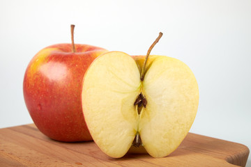 Apple on white background