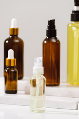Spa Kit. Shampoo, Soap Bar And Liquid. Shower Gel. Aromatherapy Salt
