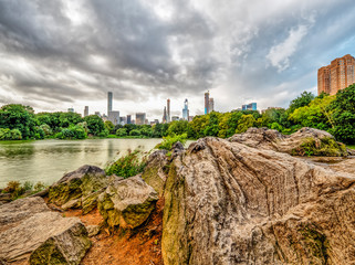 Obraz premium At the lake in Central Park