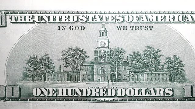 Close up footage of U.S. Dollar