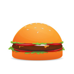 Hamburger vector isolated