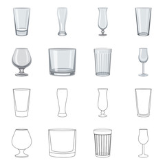 Isolated object of form and celebration icon. Collection of form and volume stock symbol for web.
