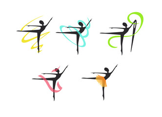 logo for a sewing studio, dresses for ballerinas