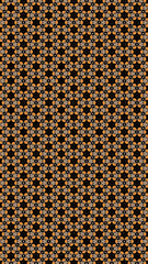 Ornate geometric pattern and abstract multicolored background