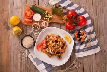 Gyros rice dish. 