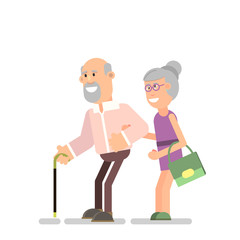 Obraz premium old man and woman