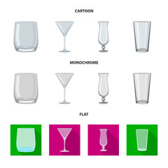 Isolated object of form and celebration logo. Collection of form and volume stock symbol for web.