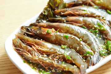 Korean soy sauce marinated shrimp