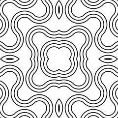 Fototapeta premium Design seamless monochrome decorative pattern