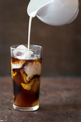 Iced cold brew coffee