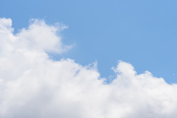 The nature of blue sky with cloud in the morning.
