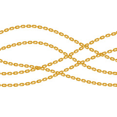 Baroque golden chain background.Seamless pattern. seamless pattern with chains. Vector patch for print, fabric, scarf