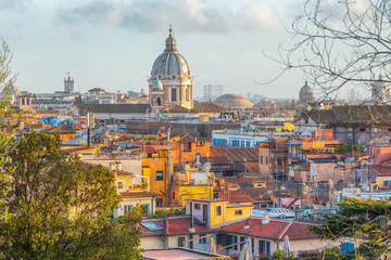 Fototapeta premium Rome city view from the Pincio Terrace