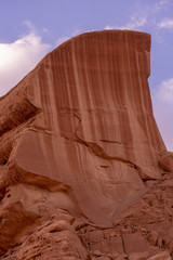 Wadi Rum, Jordanian desert landscape.