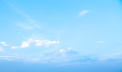 Naklejka na ściany i meble beautiful blue sky with white clouds background, Nature background