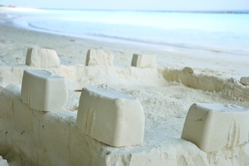 White sand in Maldives