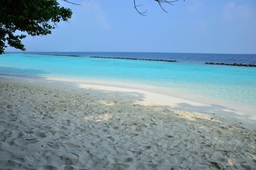 White sand in Maldives