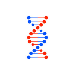 Dna icon. Vector illustration. 