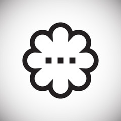 Text bubble icon on background for graphic and web design. Simple vector sign. Internet concept symbol for website button or mobile app.