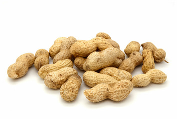 peanuts isolated on white background