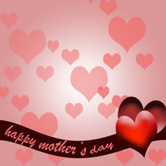 happy Mother's Day greeting card design - obrazy, fototapety, plakaty