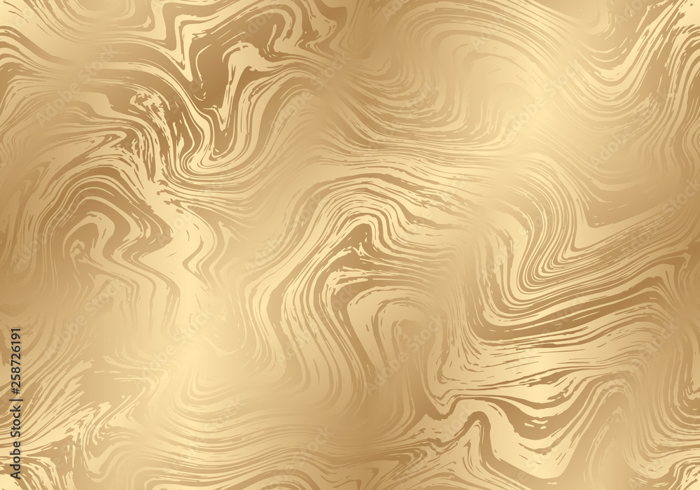 Poster Vector seamless golden marble pattern. Abstract texture for your design.