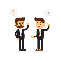 Business man who offers solutions to other