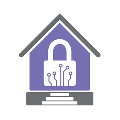 Smart home related icon on background for graphic and web design. Simple vector sign. Internet concept symbol for website button or mobile app.