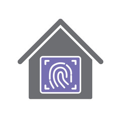 Smart home related icon on background for graphic and web design. Simple vector sign. Internet concept symbol for website button or mobile app.