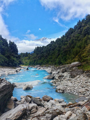 Ice cold river at Copland Track, New Zealand