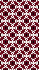 Ornate geometric pattern and abstract multicolored background