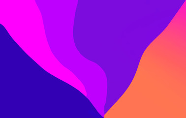 Abstract wavy multi colored paper background design