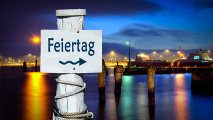 Schild 386 - Feiertag