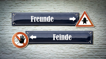 Schild 405 - Freunde