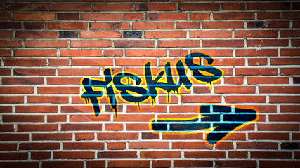 Obraz premium Schild 394 - Fiskus