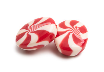 creamy strawberry candy isolated